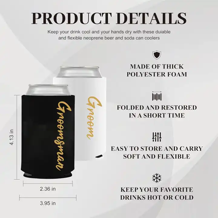 Bachelor Party Favors Can Cooler Sleeves Beer Can